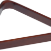 Wooden w/ Brass Corners Triangle Rack - Chocolate Wooden w/ Brass Corners Triangle Rack - Chocolate